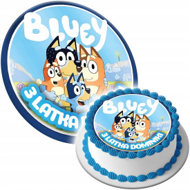 OPŁATEK NA TORT BLUEY 10