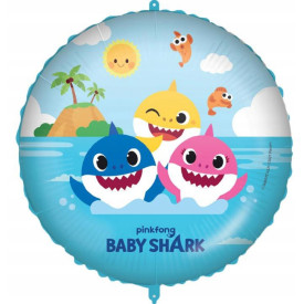 BALON FOLIOWY BABY SHARK OKRĄGŁY GODAN 45cm