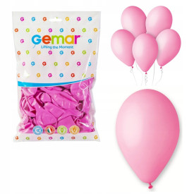 BALONY LATEKSOWE RÓŻOWE 06 GEMAR 100szt