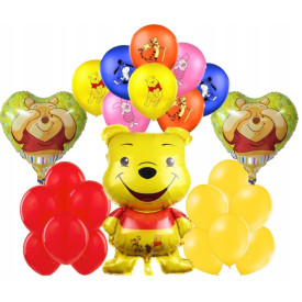 BALON FOLIOWY KUBUŚ K1 / 2xK2 / KUBUŚ LATEX / ZÓŁTE / CZERWONE