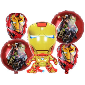 DUŻY ZESTAW BALONÓW IRON-MAN A10 / 2xA3 / 2xA21