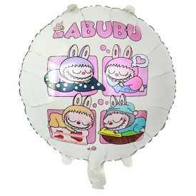 BALON FOLIOWY OKRĄGŁY LABUBU 18