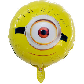 BALON FOLIOWY MINIONEK OKRĄGŁY