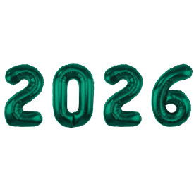 BALONY CYFRA 2026 BUTELKOWA ZIELEŃ 85cm