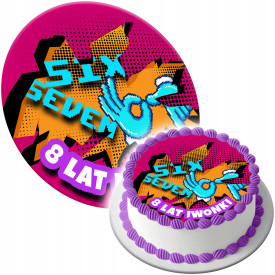 OPŁATEK NA TORT SIX SEVEN 9