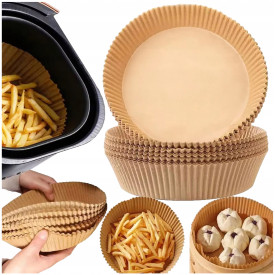 WKŁAD AIRFRYER PAPIER WKŁADY PAPIEROWE DO PIEKARNIKA OKRĄGŁY 50SZT