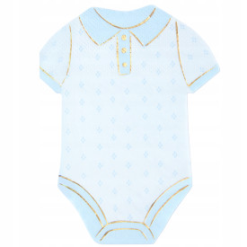 SERWETKI JEDNORAZOWE URODZINOWE BODY CHŁOPIEC BABY SHOWER 33cm PARTY 10szt