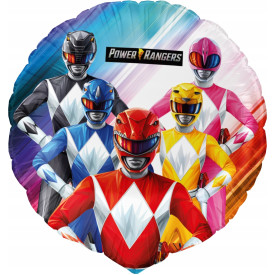 BALON FOLIOWY OKRĄGŁY POWER RANGERS WOJOWNICY URODZINY HEL 46 cm