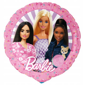 BALON FOLIOWY OKRĄGŁY BARBIE BARBI LALKA KSIĘŻNICZKI URODZINY HEL 46 cm