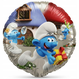 BALON FOLIOWY OKRĄGŁY SMERFY SMERFETKA PAPA SMERF MARUDA URODZINY HEL 46 cm